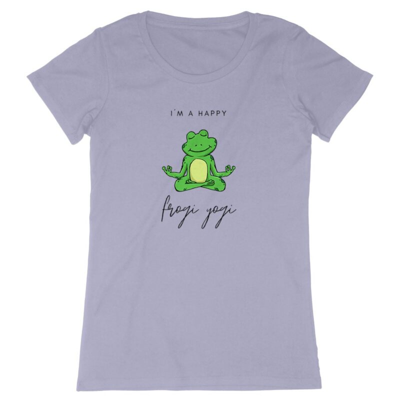 Bio Yoga-Shirt für humorvolle Yoga-Fans - Frogi Yogi