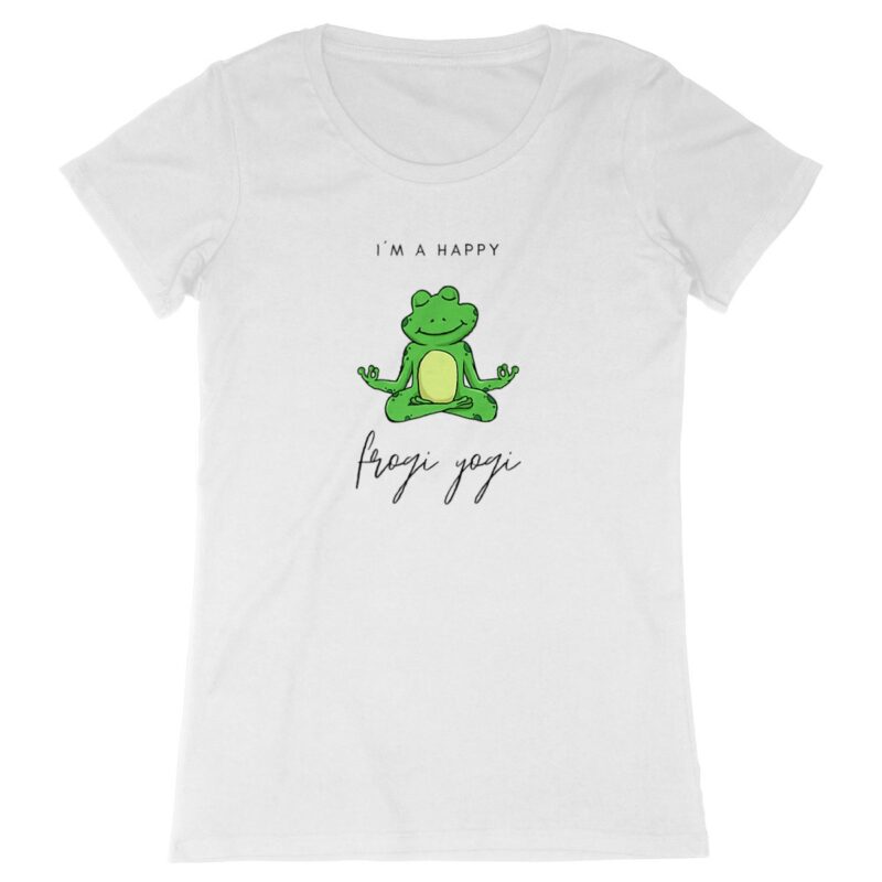 Bio Yoga-Shirt für humorvolle Yoga-Fans - Frogi Yogi
