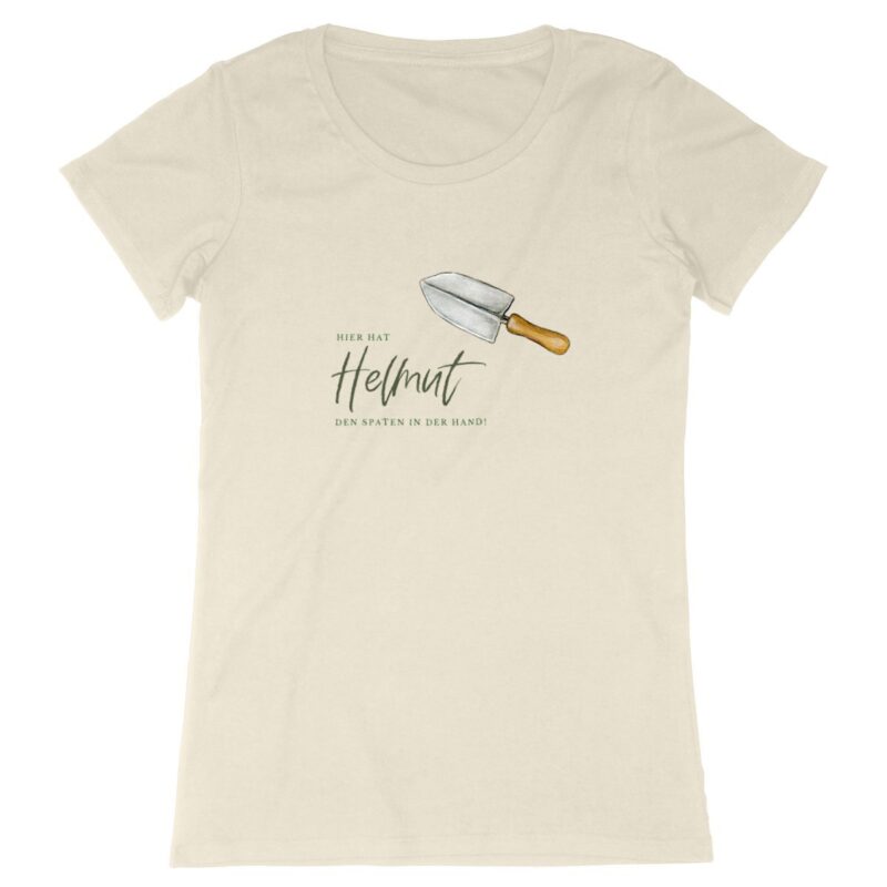 Organic Shirt für Gartenfreunde - personalisierbar mit Namen Geschenk für Oma oder Opa