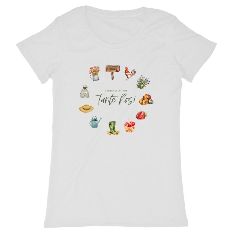 Gartenzauber: Personalisierbares T-Shirt für Naturliebhaberinnen und passionierte Gärtneri
