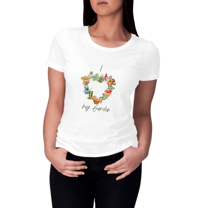 I Love my Garden: Nachhaltiges Bio Garten-T-Shirt für Gärtnerinnen und Plantmoms